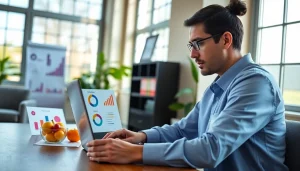 Calculate your TDEE calculator results with a nutritionist analyzing healthy data in an office.