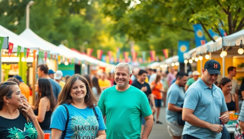Clarksburg community event bustling with vibrant conversations and joyful activities.
