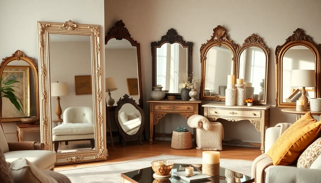 View stunning handmade mirrors featured at https://merithome.co.uk in a cozy living room setting.