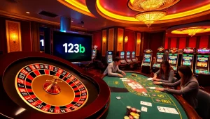 Engaging online casino scene at 123b showcasing thrilling games and betting excitement.