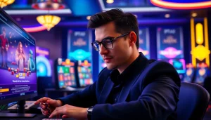 Experience the excitement of the best online casinos Canada with vibrant casino gaming visuals.