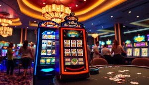 Mengakses situs slot depo 5k melalui mesin slot yang modern dan hidup di kasino online.