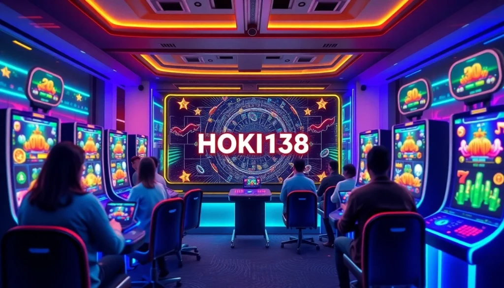 Exciting HOKI138 online slot gaming interface with dynamic visuals and vibrant colors