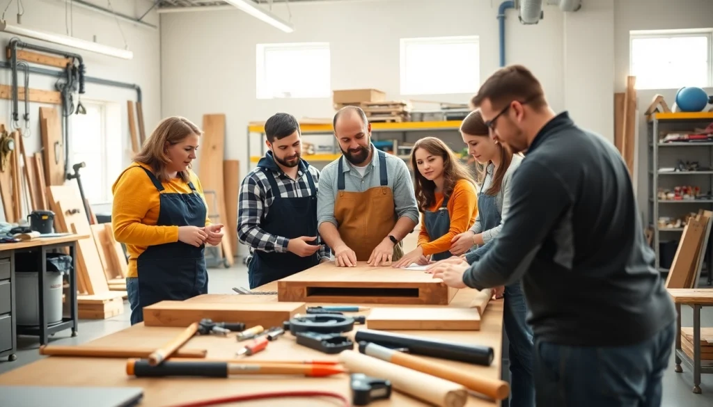 Students learning hands-on skills at a Trade School In Tennessee with engaged instructors.