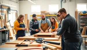 Students learning hands-on skills at a Trade School In Tennessee with engaged instructors.
