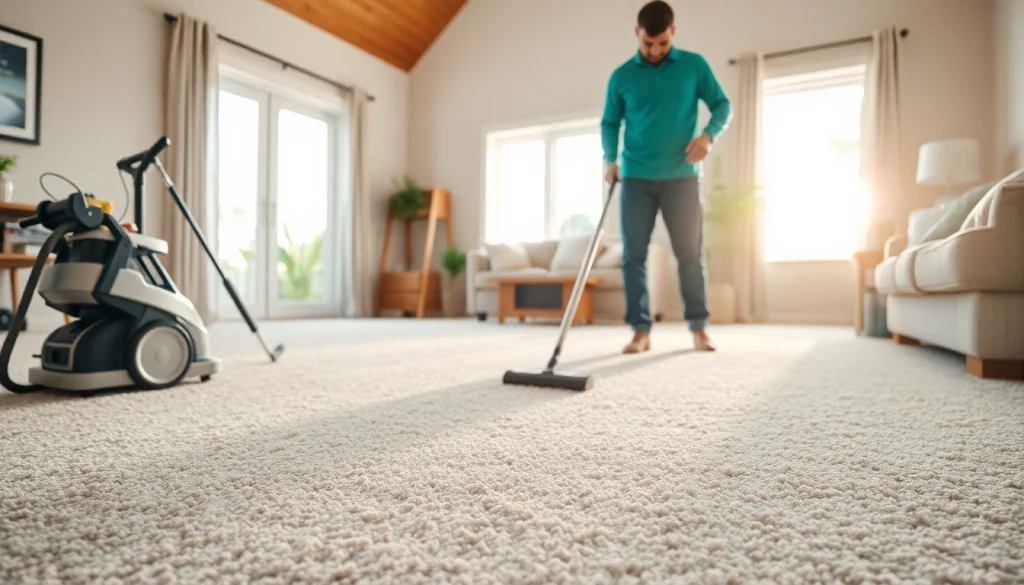 Carpet cleaners lincoln ca providing professional cleaning service to pristine carpets in a cozy living room.