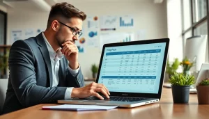 Analyze competitor pricing strategies in a professional office environment.