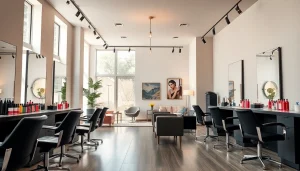 Salon Craiova cu interior modern și eleganță, oferind servicii de frumusețe premium.