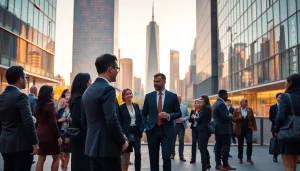 Engaging urban scene depicting the significance of das 142 in fostering community connections.