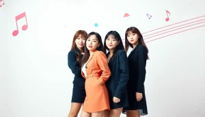 Showcasing blackpink members Jisoo, Jennie, Rosé, and Lisa with vibrant expressions.