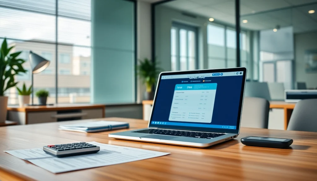 IPVA GO tax calculation in a professional office setting, showcasing efficiency and support.