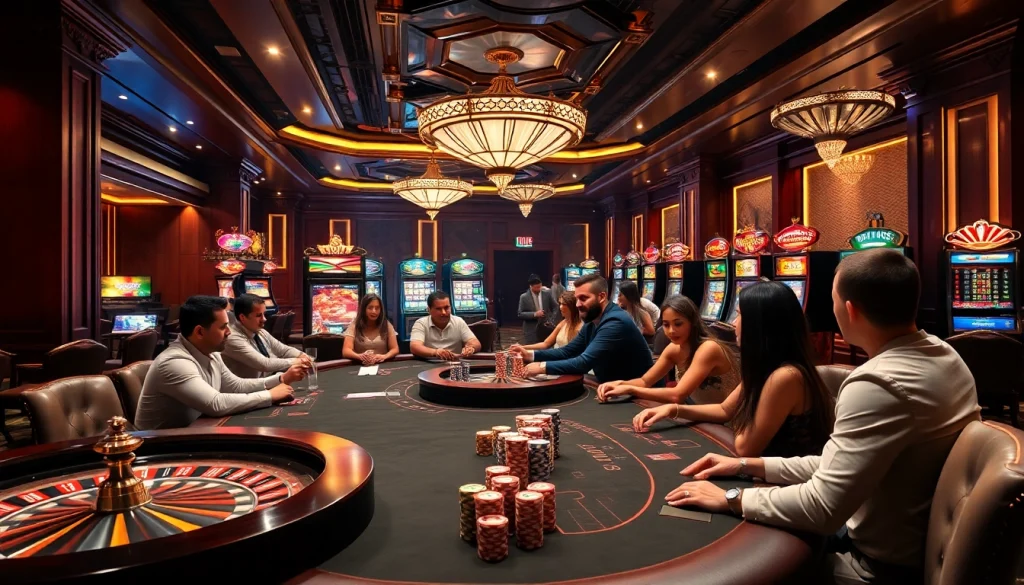 Gamblers strategizing at a high-stakes poker table, featuring hidden wiki tor elements.