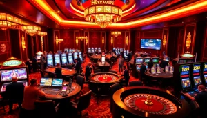 Experience thrilling online gaming at haywin with elegant slots and engaging poker tables.
