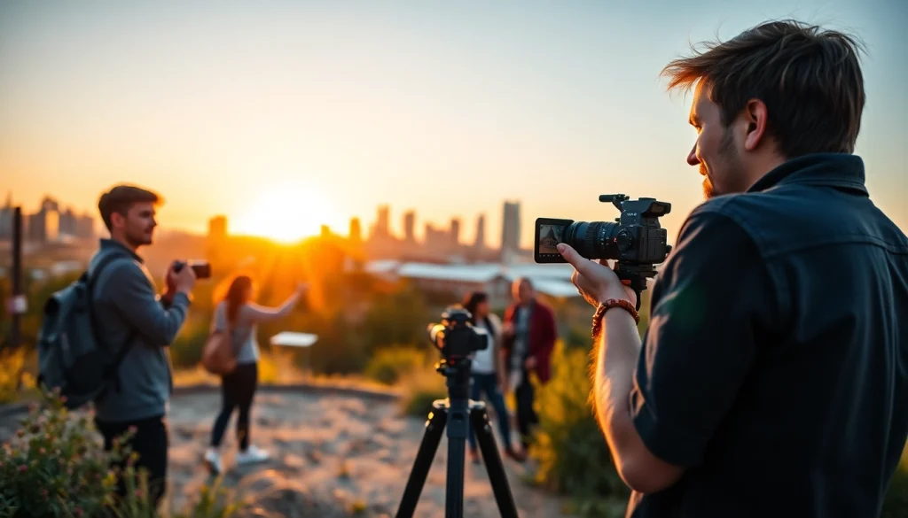 Captivating scene from a photography company Edmonton featuring a professional photographer at work.