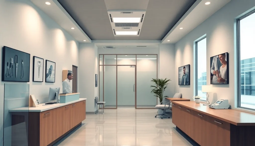 専門的なクリニック内装の写真。包茎クリニック おすすめ サービスを強調し、歓迎する雰囲気。