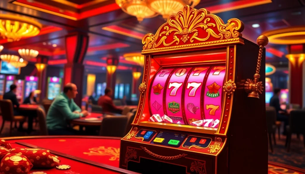 Experience thrilling gameplay at slot scatter hitam machines with immersive casino visuals.