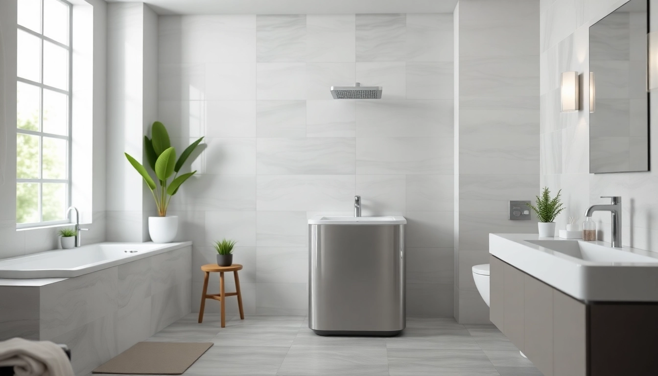 Erkunden Sie die elegante sonni Duschkabine in einem modernen Badezimmer mit stilvollem Design.